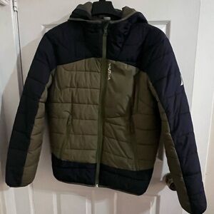 Nautica Olive and Black Quilted Jacket